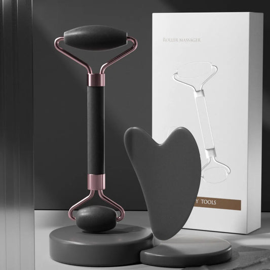 Facial Massage & Scraping Roller Set